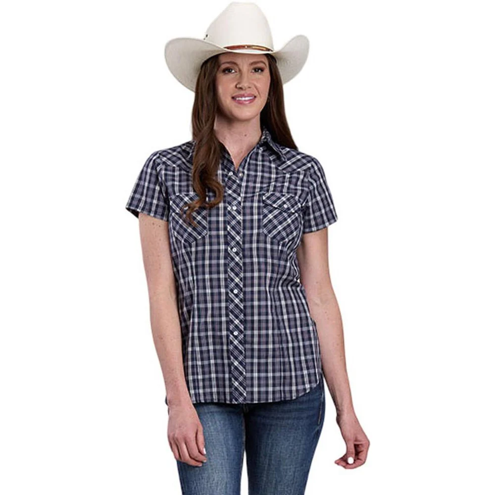 Roper - Womens Karman Classics Plaid Short Sleeve Western Shirt - Image 2