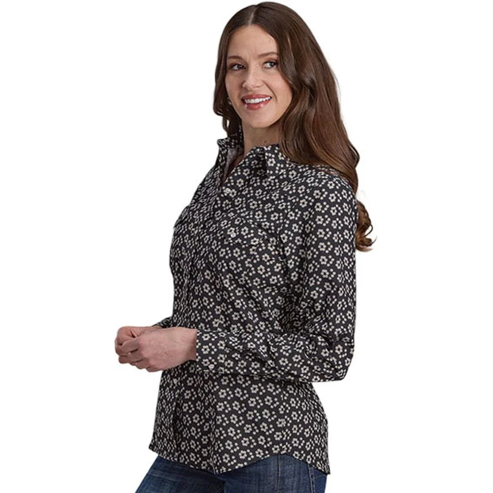 Roper - Womens Karman Classics Print Long Sleeve Western Shirt