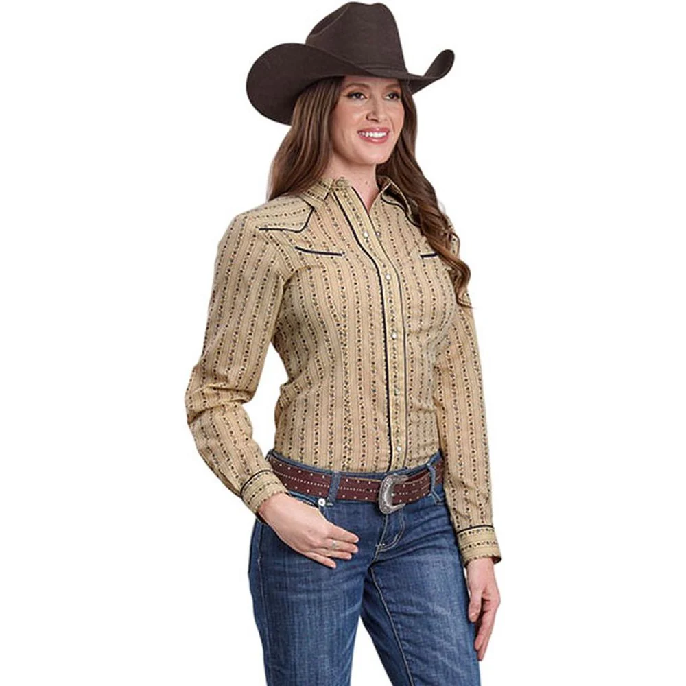 Roper - Womens Karman Special Styles Print Long Sleeve Western Shirt - Image 2