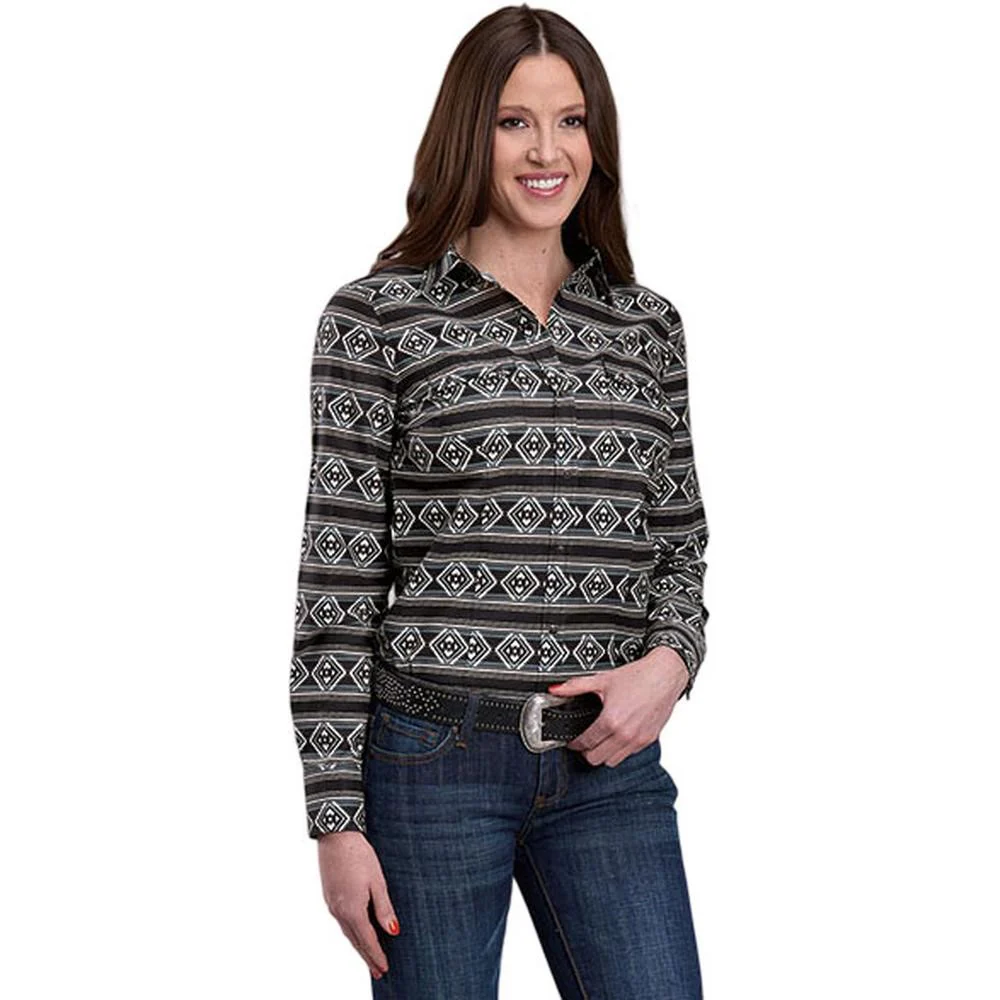 Roper - Womens Long Sleeve Aztec Print Shirt