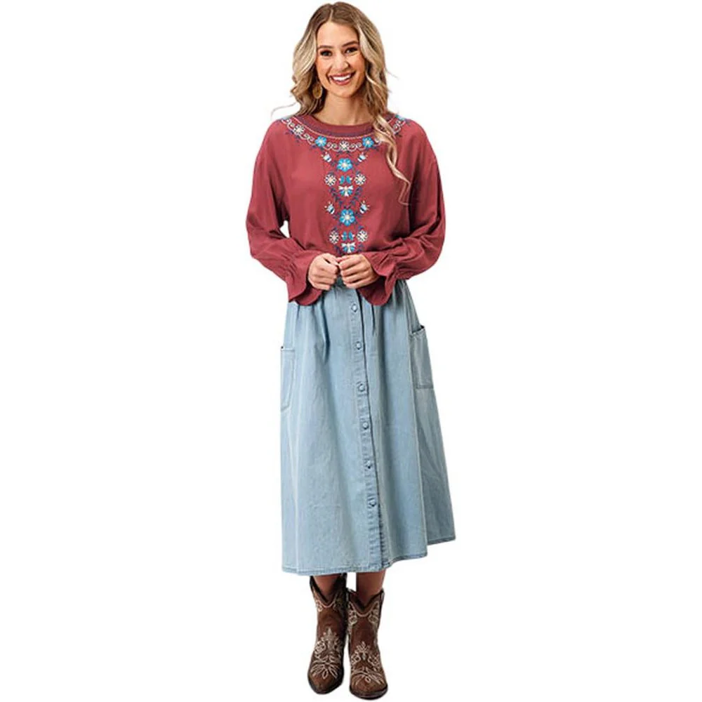 Roper - Womens Long Sleeve Blouse