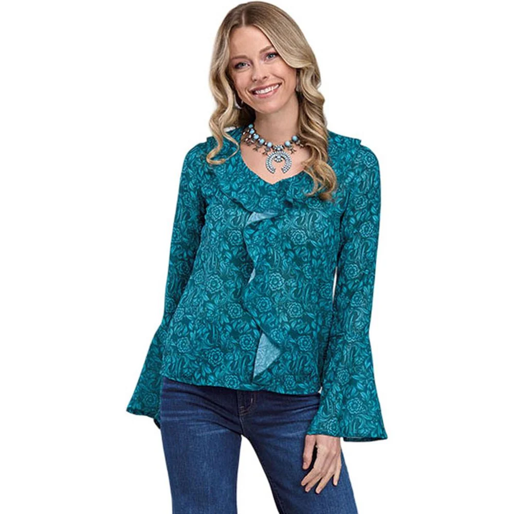 Roper - Womens Long Sleeve Peasant Top