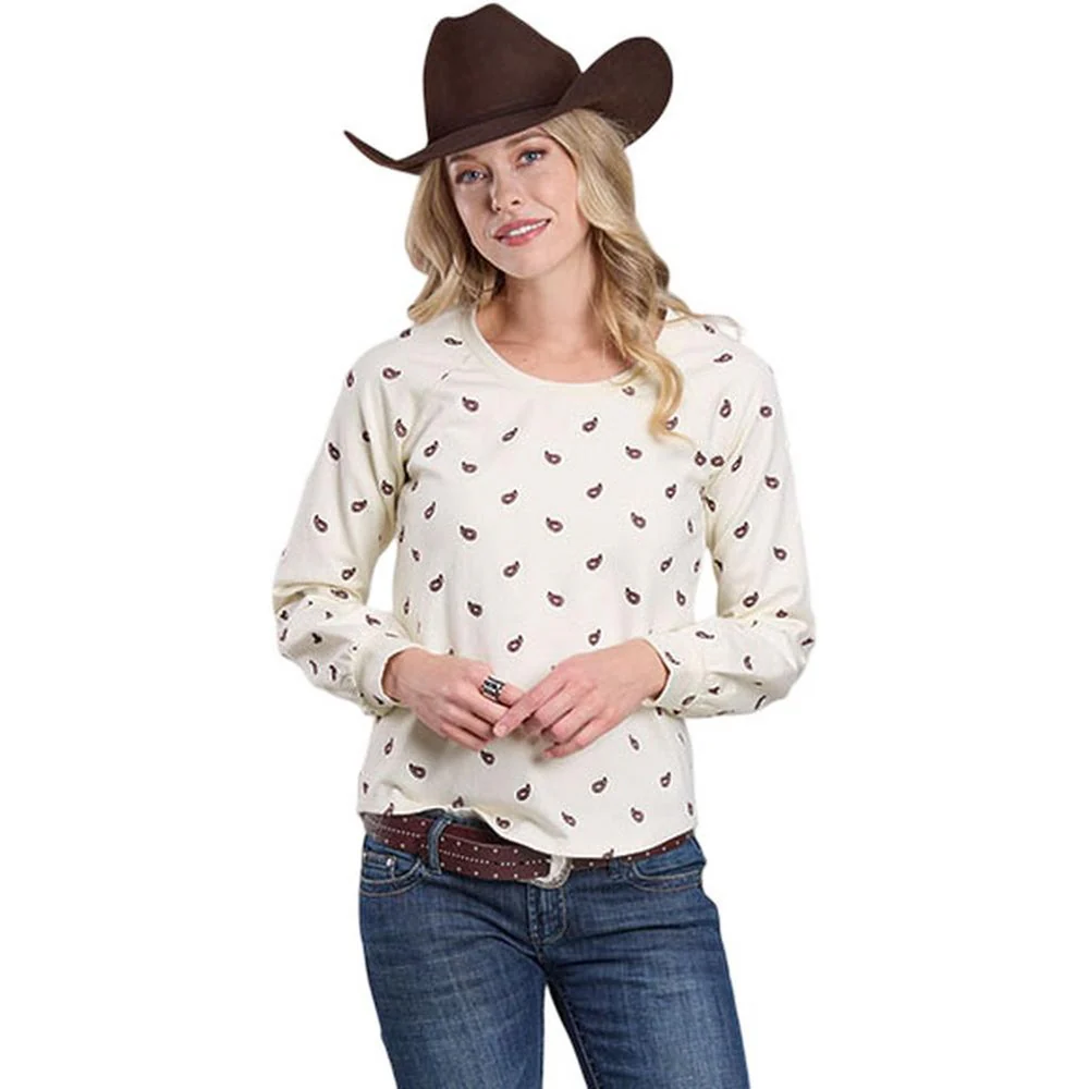 Roper - Womens Long Sleeve Scoop Neck Top - Image 2