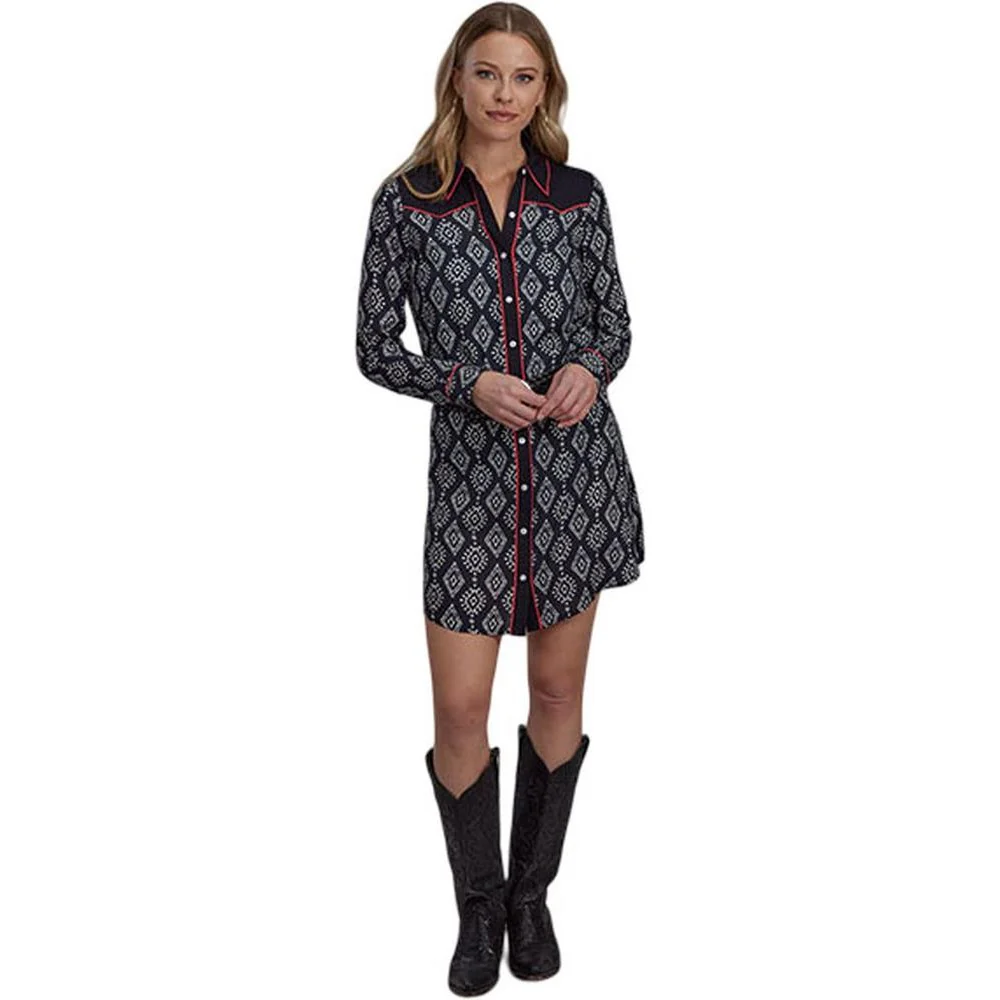 Roper - Womens Long Sleeve Shirt Dress - Image 2