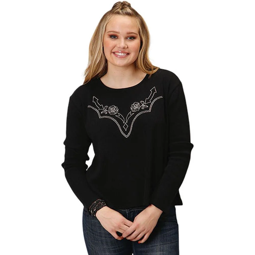 Roper - Womens Long Sleeve Shirt Five Star - Image 2