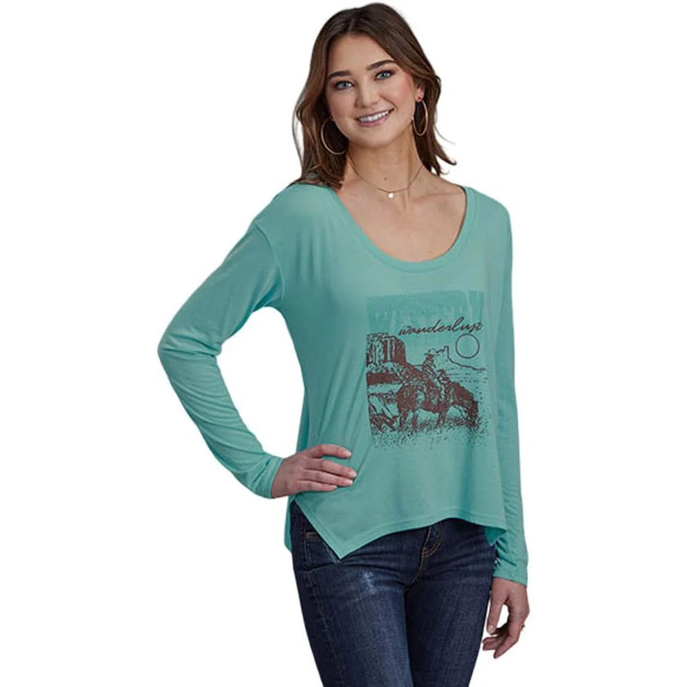 Roper - Womens Long Sleeve Shirt Five Star - Image 2