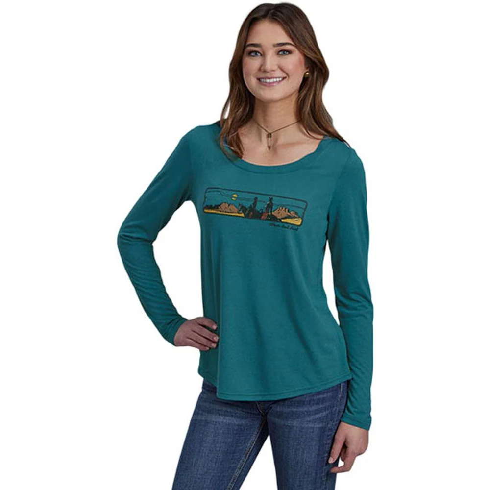 Roper - Womens Long Sleeve Shirt Five Star - Image 2