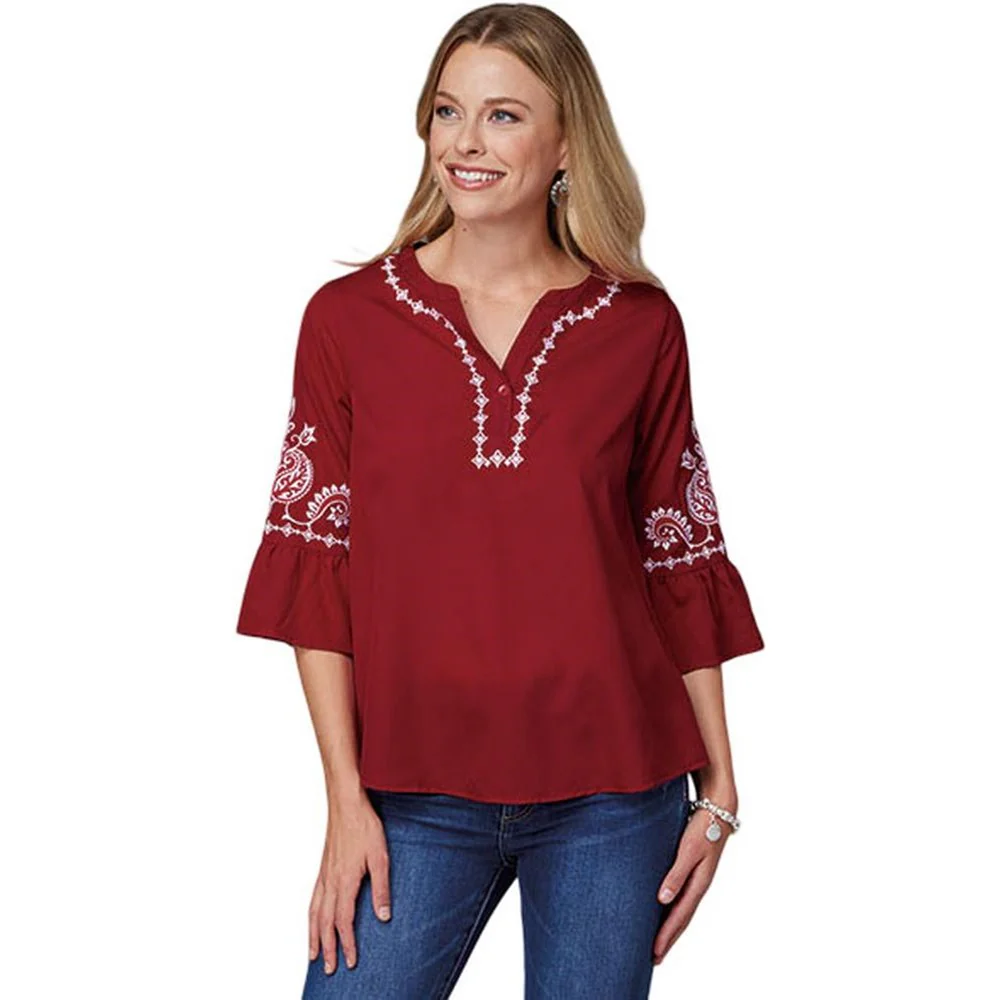 Roper - Womens Long Sleeve Shirt Studio West - Image 2