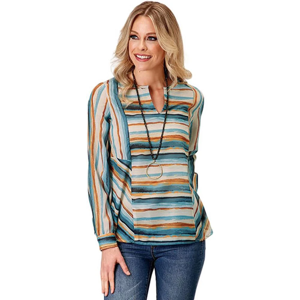Roper - Womens Long Sleeve Tunic Shirt - Image 2