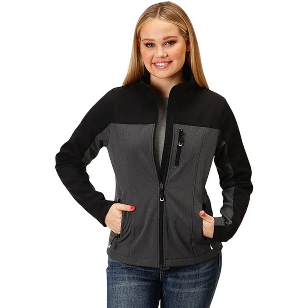 Roper - Womens Pieced Soft Shell Jacket - Image 2