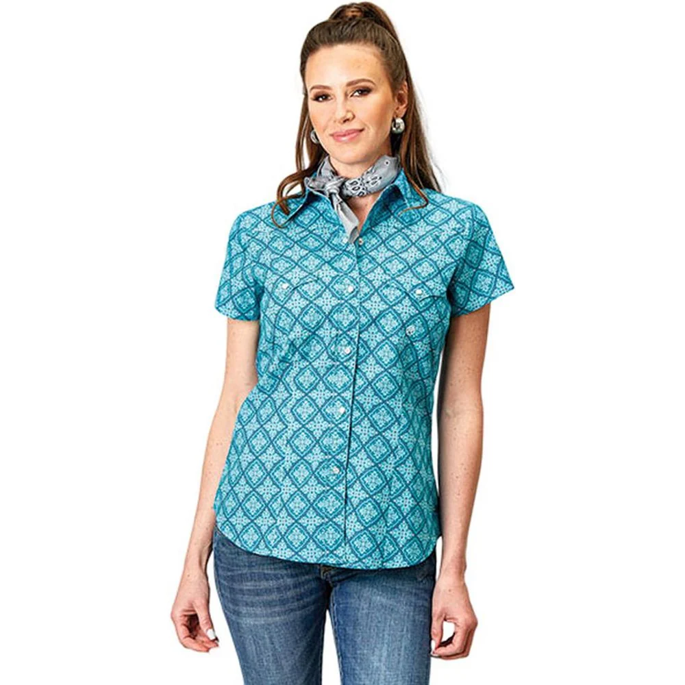 Roper - Womens Short Sleeve Western Shirt - Image 2