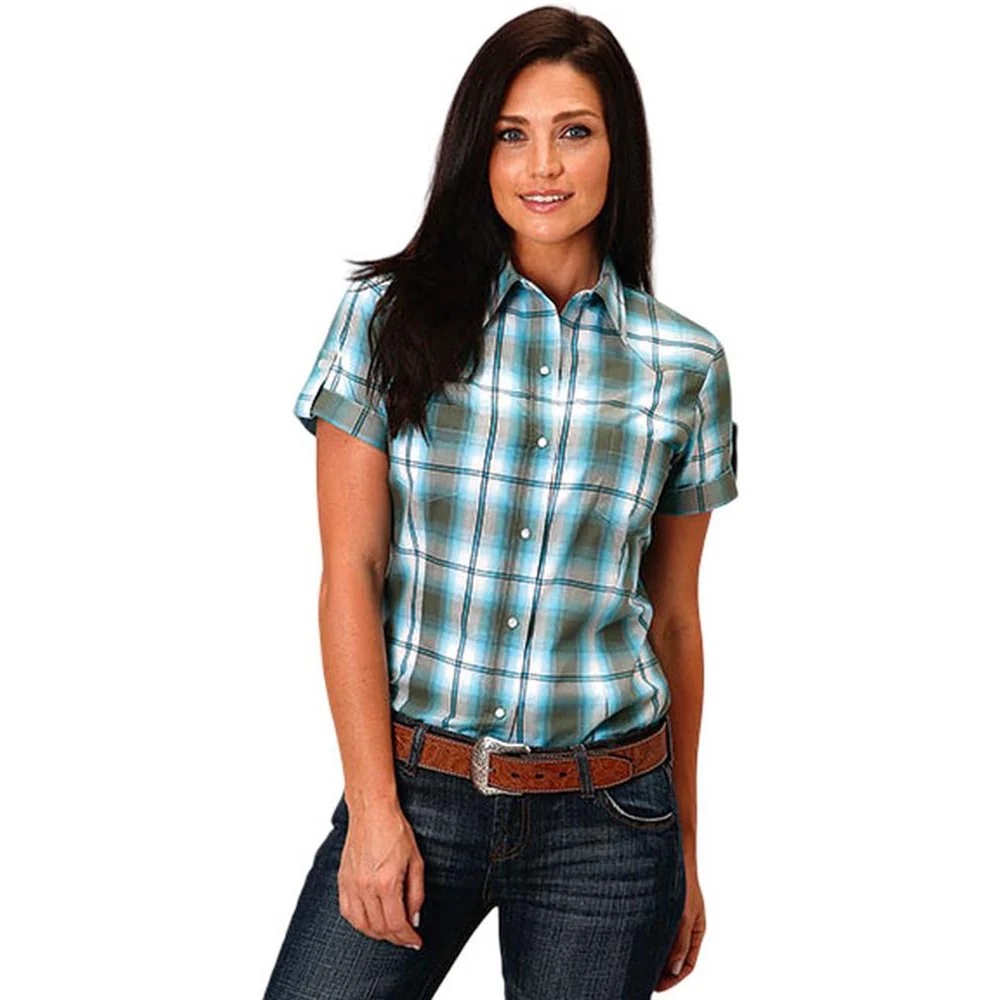 Roper - Womens Short Sleeve Western Shirt - Image 2