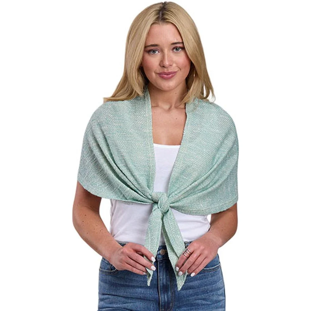 Roper - Womens Spring I Five Star Cream & Aqua Sweater Knit Sleeveless Sweater - Image 2
