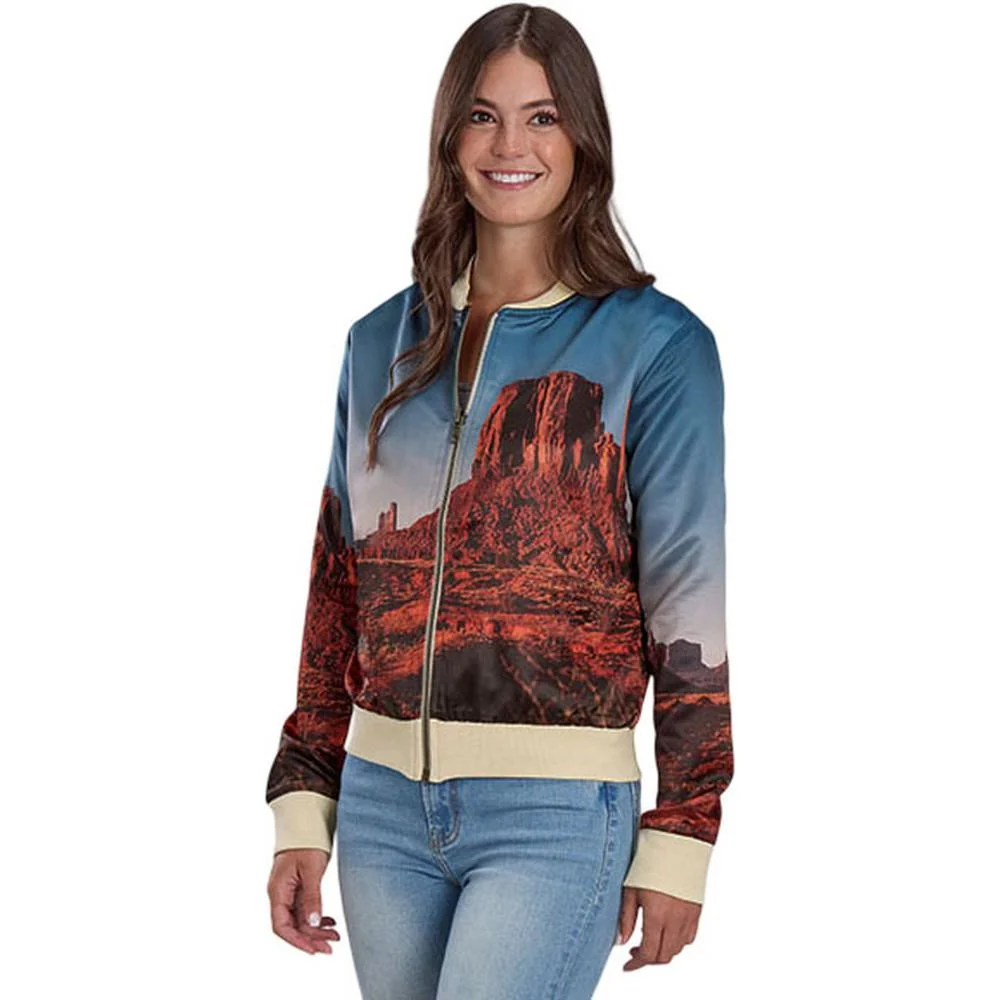 Roper - Womens Summer I Five Star Poly Crepe Bomber Jacket Outerwear - Image 2