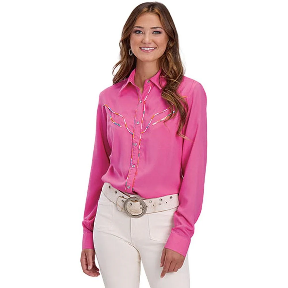 Roper - Womens Summer III Five Star Long Sleeve Western Blouse
