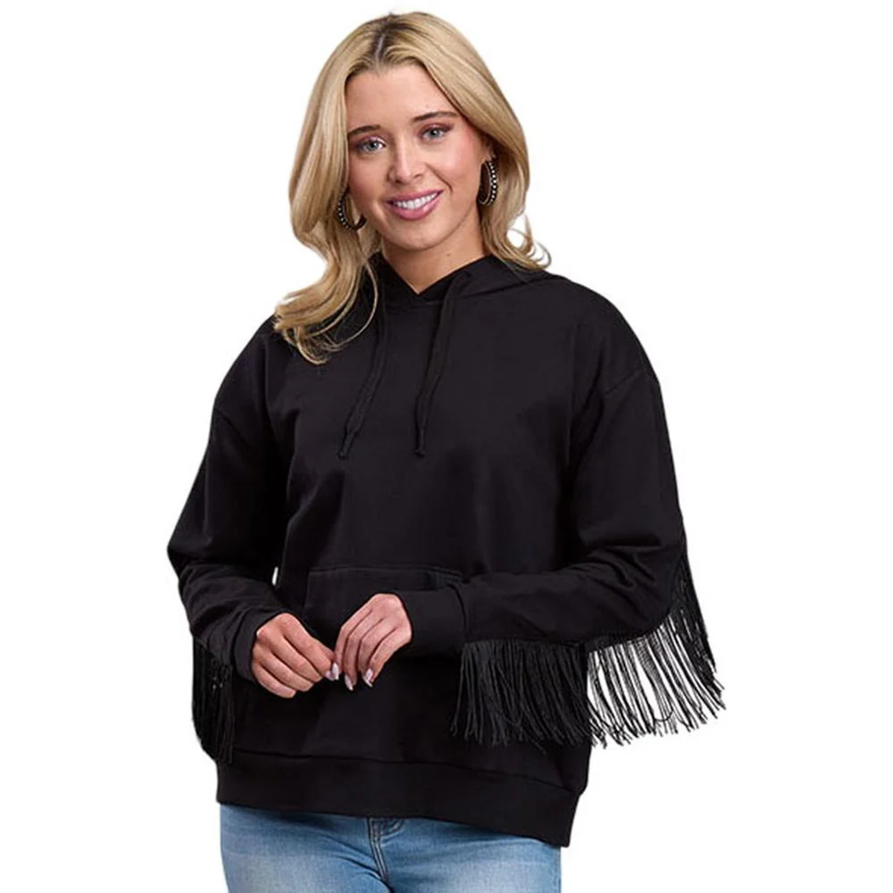 Roper - Womens Winter I Five Star Black Fleece Long Sleeve Hoodie Outerwear