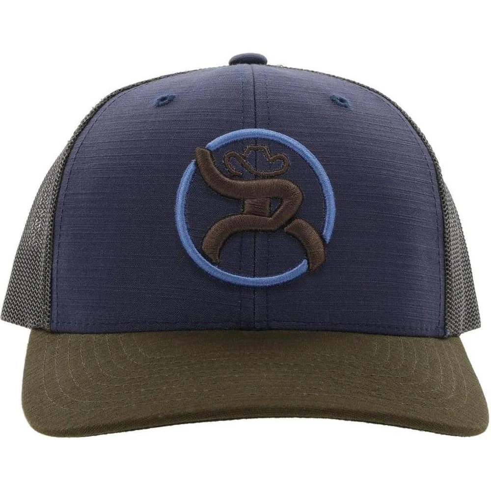 Roughy - Mens Strap 6-Panel Trucker Cap With Logo - Image 12