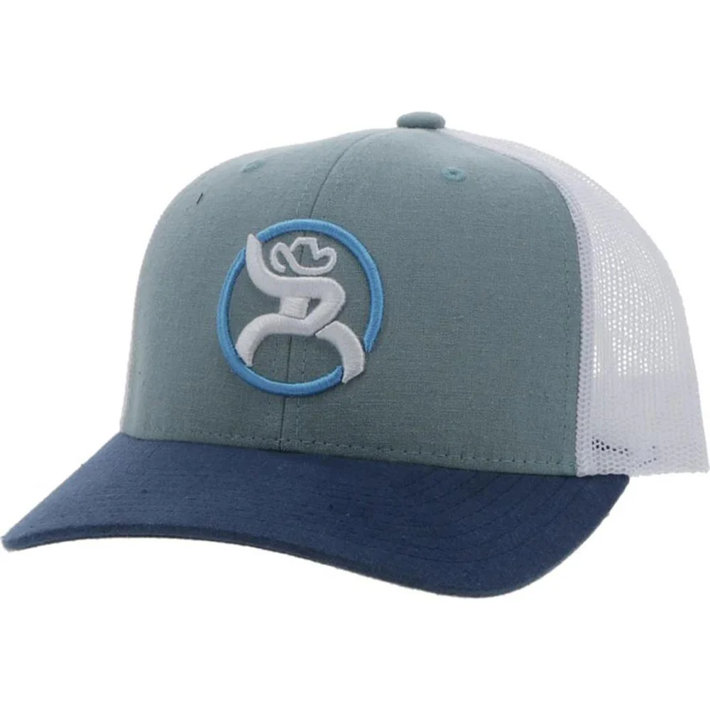 Roughy - Mens Strap 6-Panel Trucker Cap With Logo - Image 5