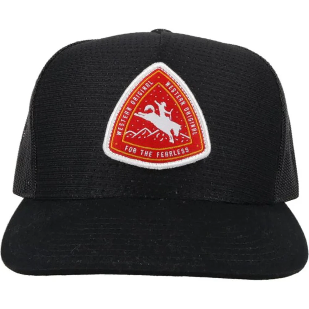 Roughy - Mens Summit 5-Panel Trucker Cap With Patch - Image 5