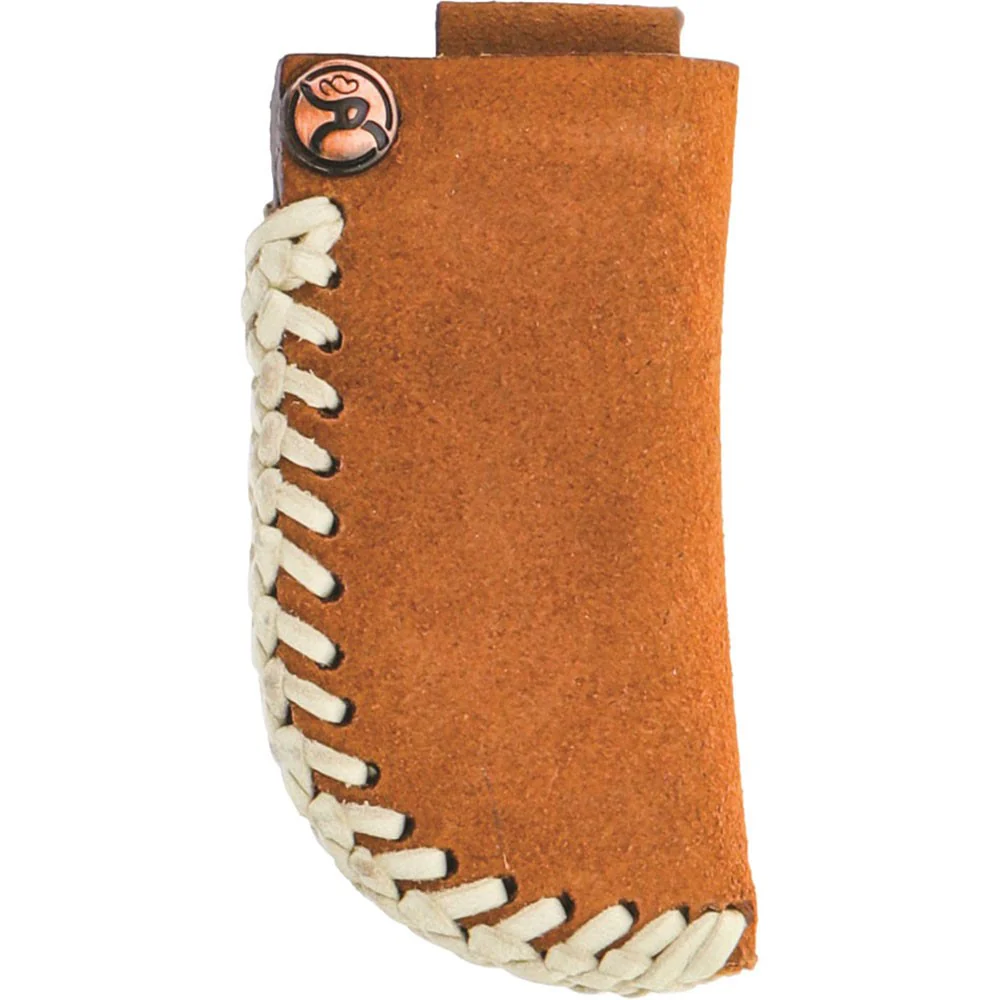 Roughy - Unisex Classic Laced Oil Tanned Leather Knife Sheath With Leather Laced Edge And 2.0 Logo Copper Rivet - Image 2