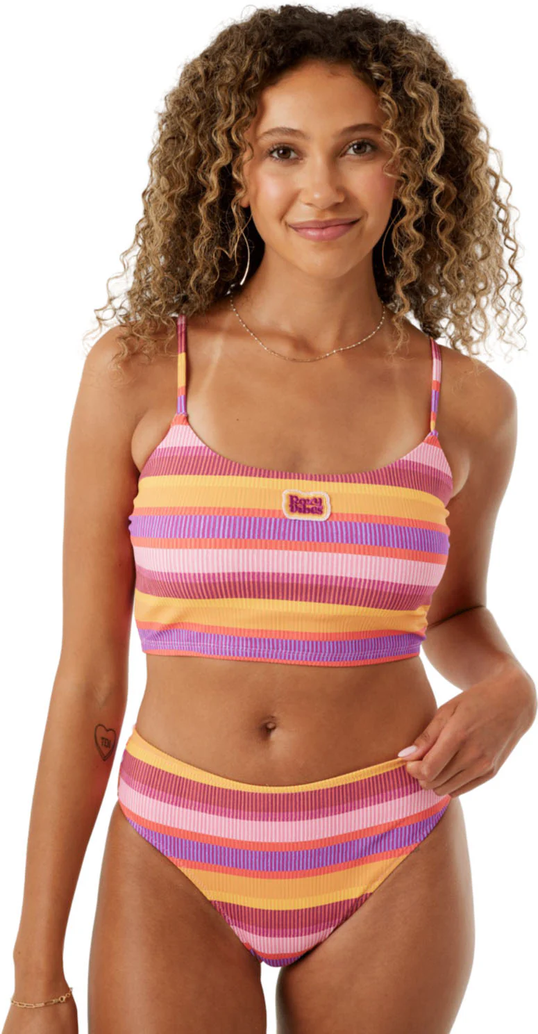Roxy - Womens Coastal Current Tank Top Bikini Top - Image 2