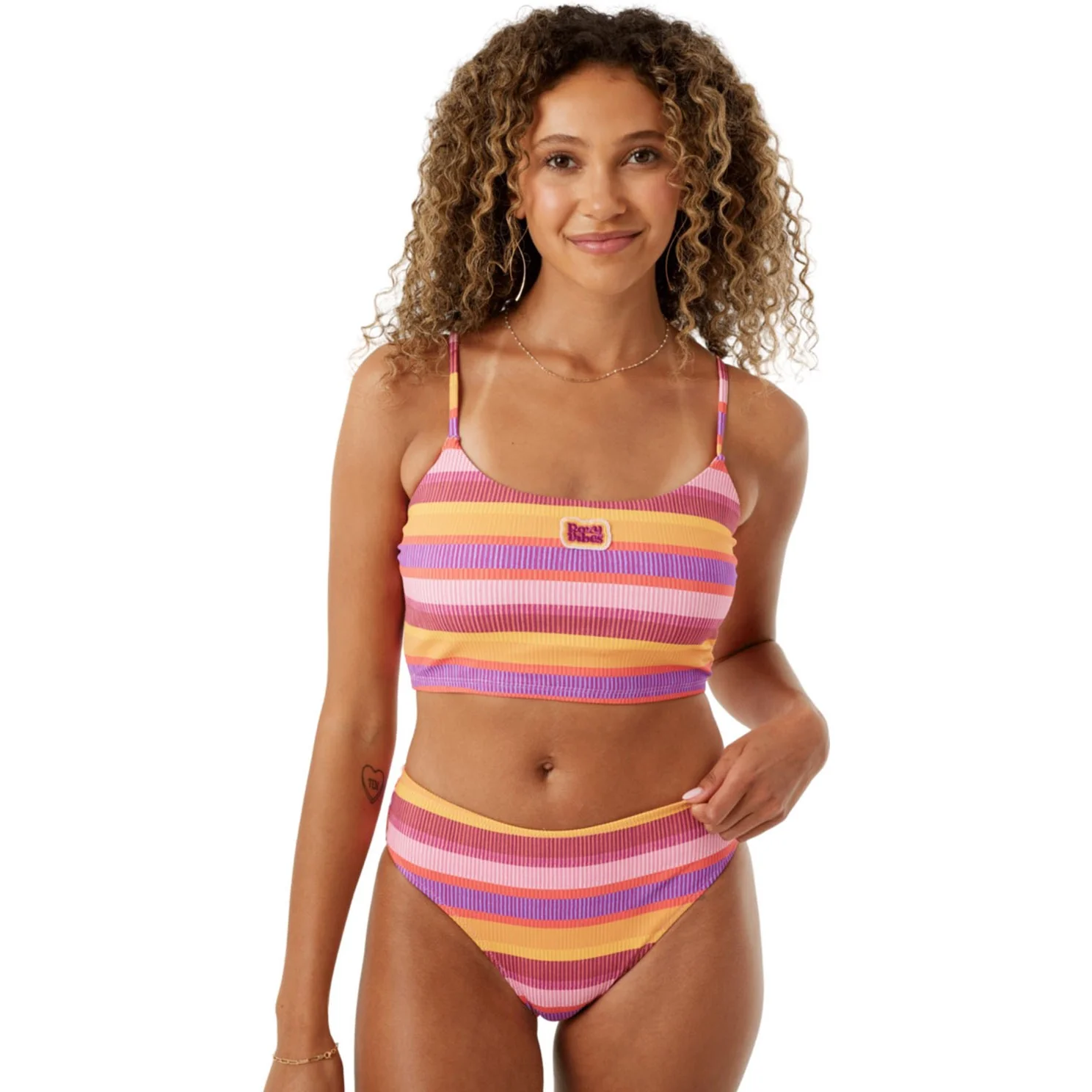 Roxy - Womens Coastal Current Tank Top Bikini Top - Image 3