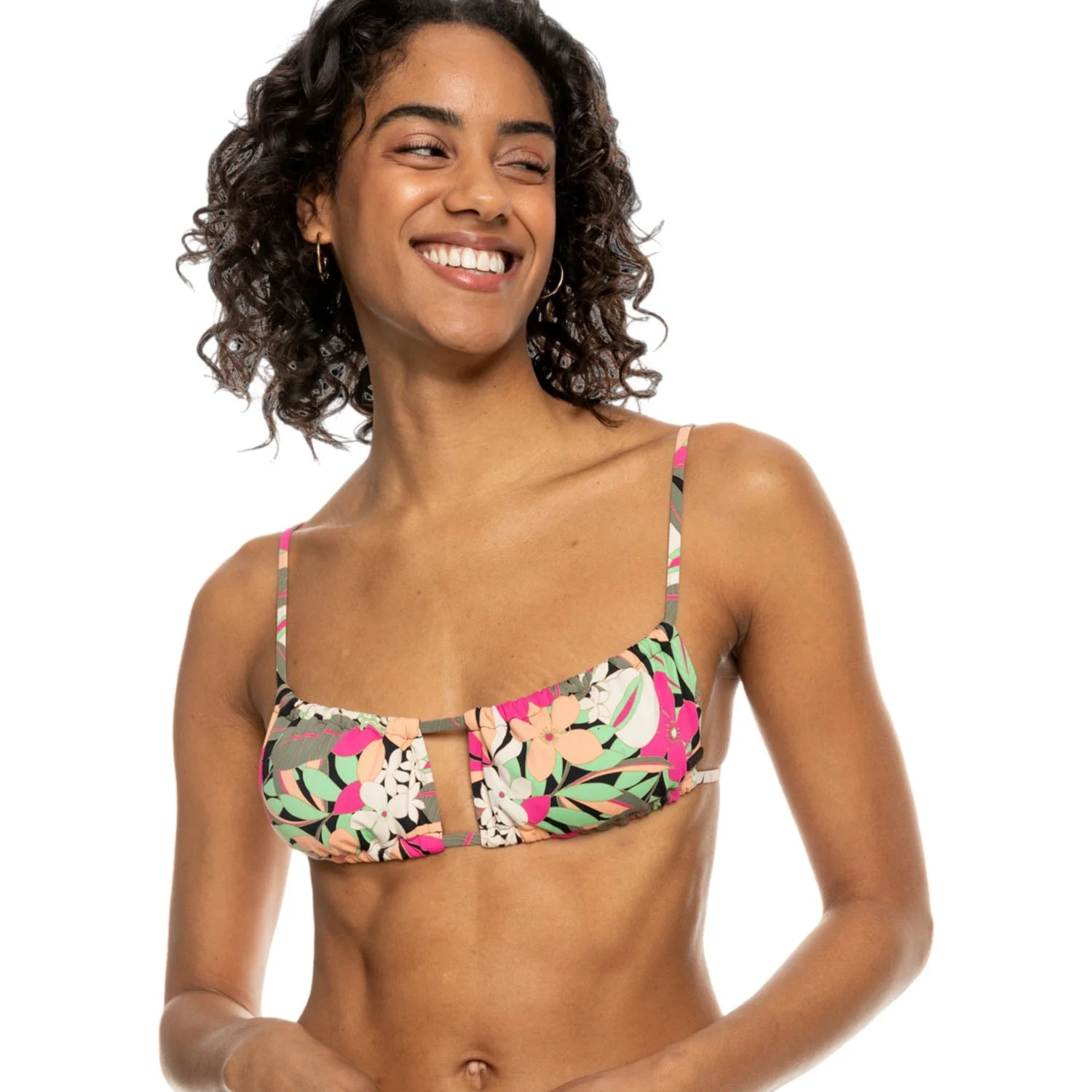 Roxy - Womens Printed Beach Classics Bralette Bikini Top - Image 2