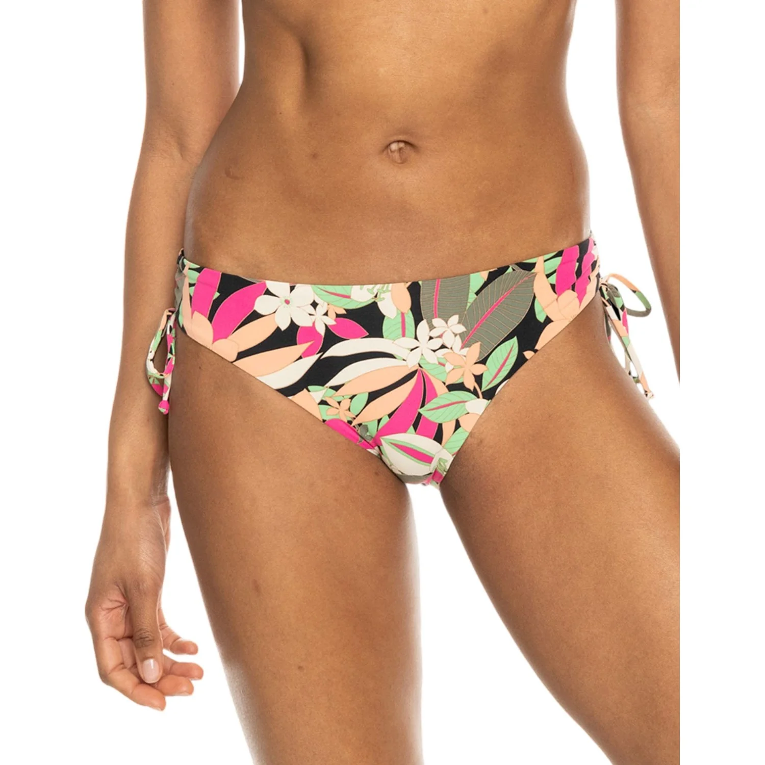 Roxy - Womens Printed Beach Classics Hipster Side-Tie Bikini Bottoms