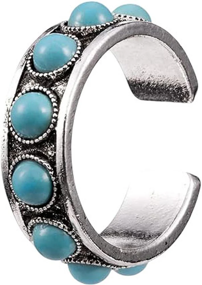 Rustic Couture - Womens Boho Silver/Bronze Cuff Ring - Image 3