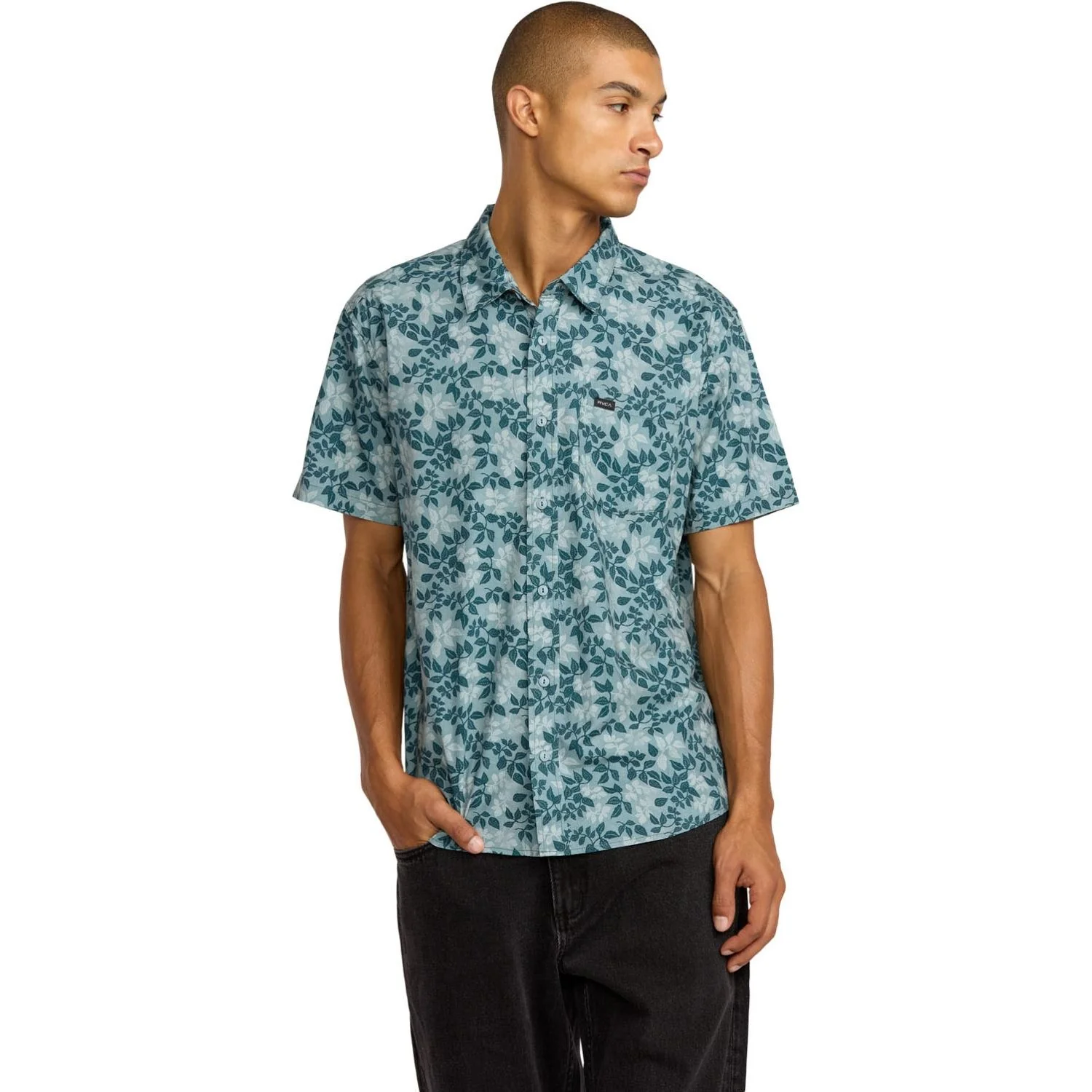 Rvca - Mens Botanical Short Sleeve Top - Image 12