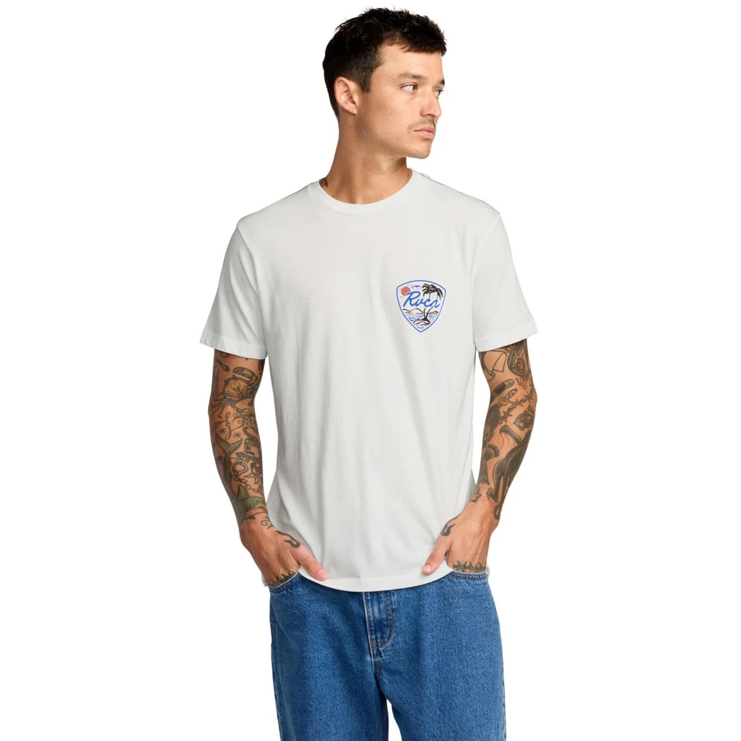 RVCA - Mens Currents Short Sleeve T-Shirt - Image 2