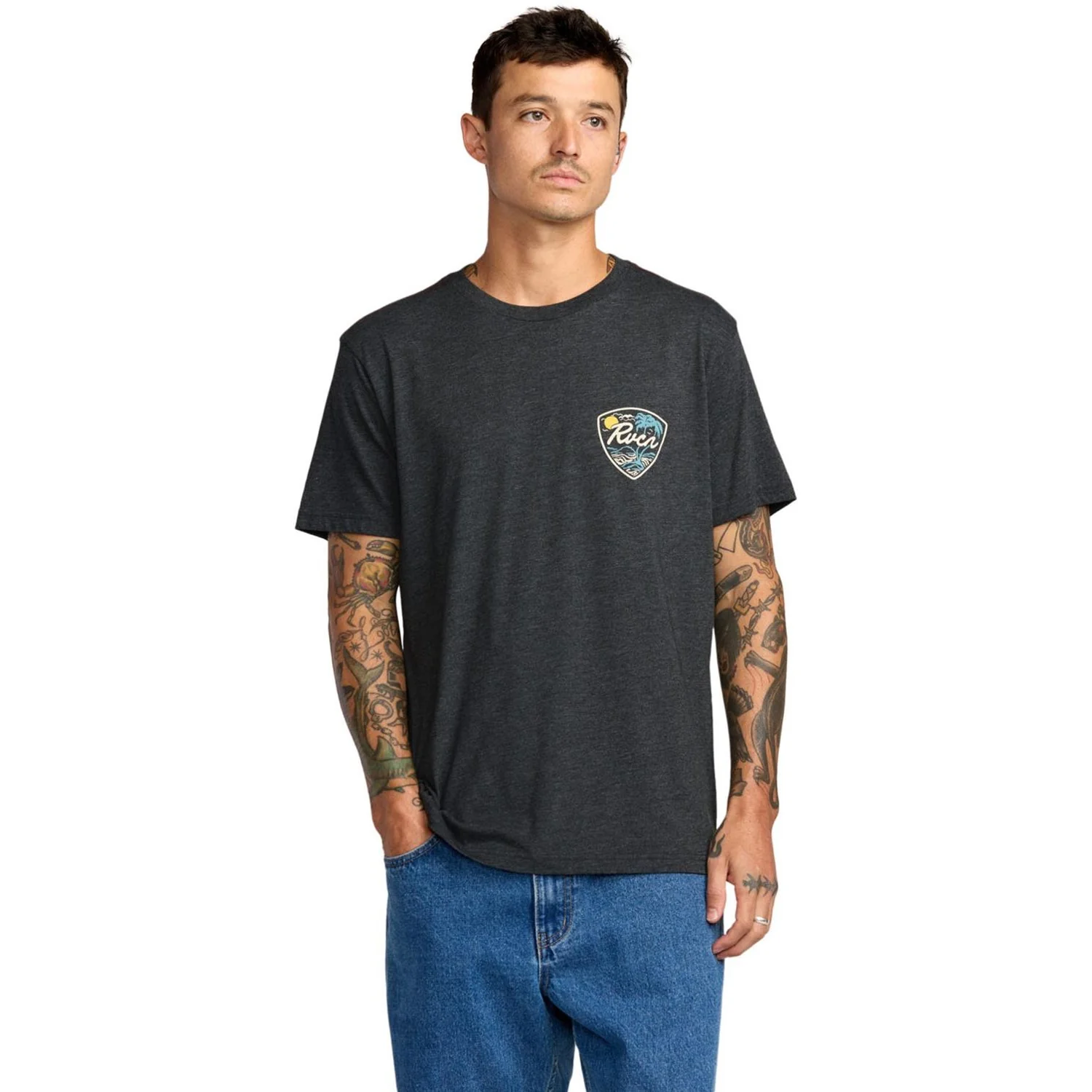 RVCA - Mens Currents Short Sleeve T-Shirt - Image 3