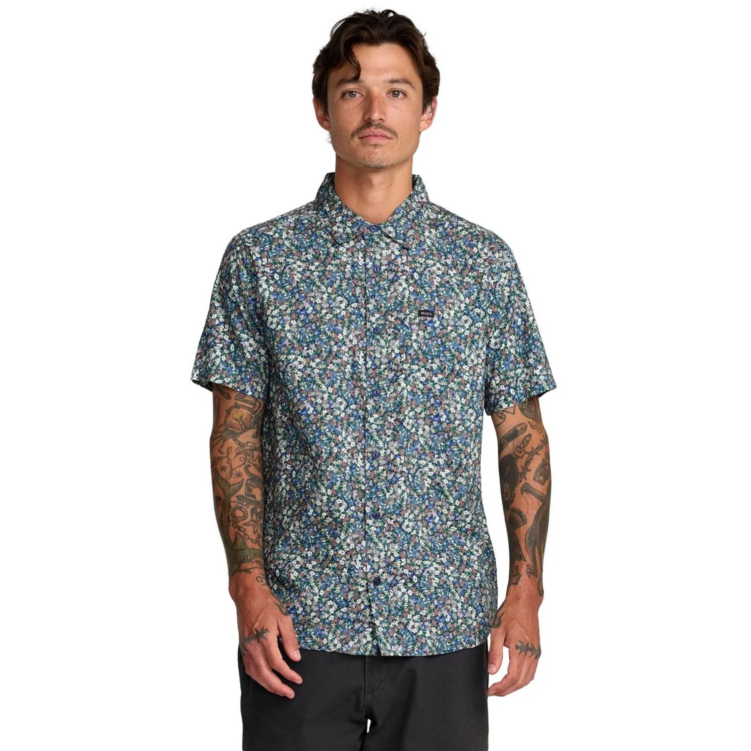 RVCA - Mens Heavy Bloom Short Sleeve Shirt