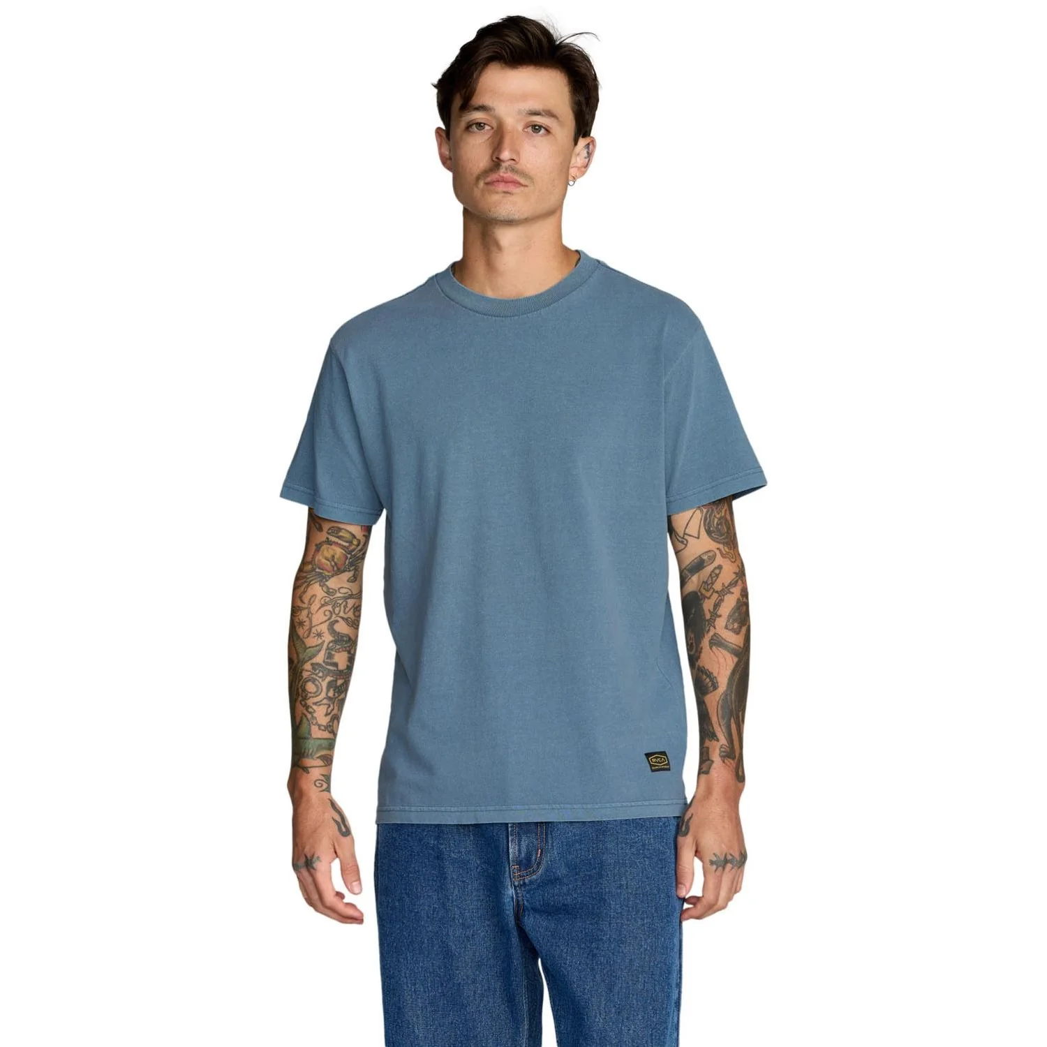 RVCA - Mens Midweight Label T-Shirt - Image 4