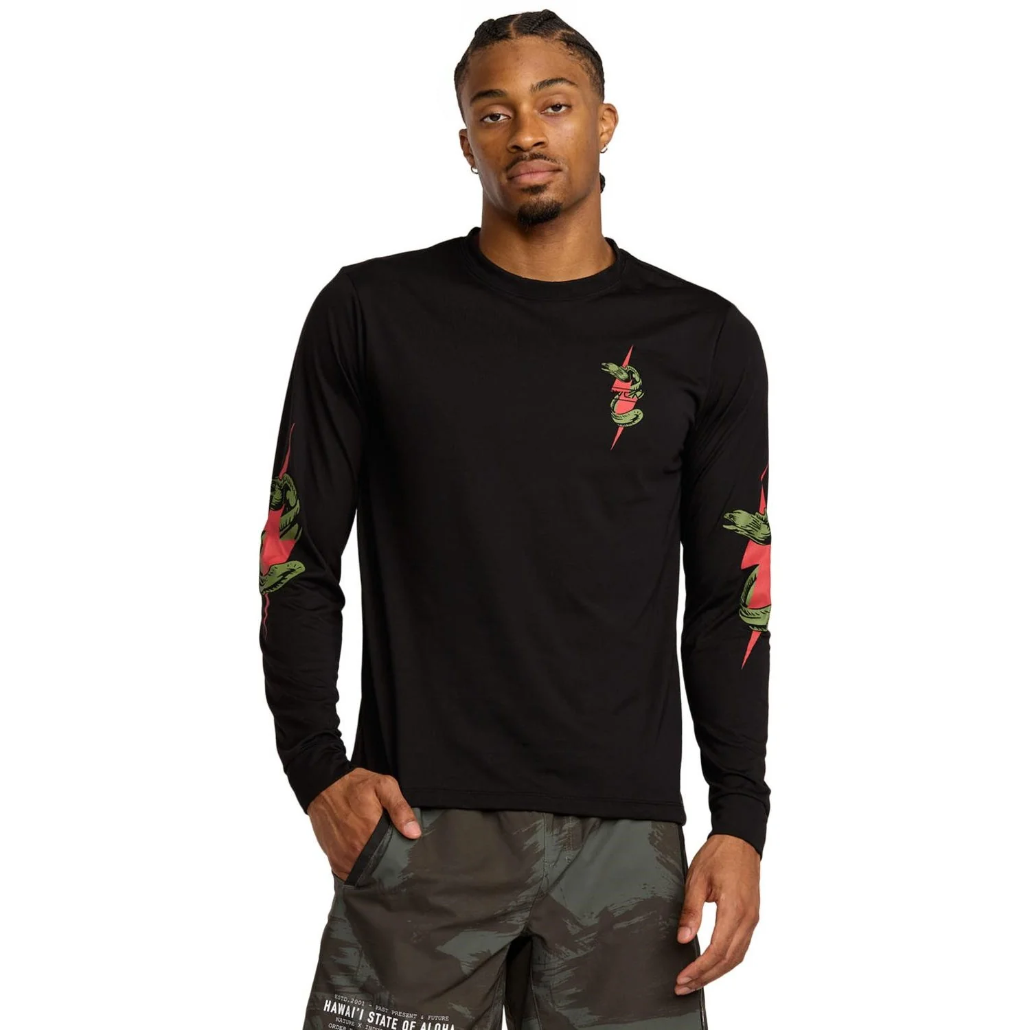 RVCA - Mens Shock Squad Long Sleeve T-Shirt