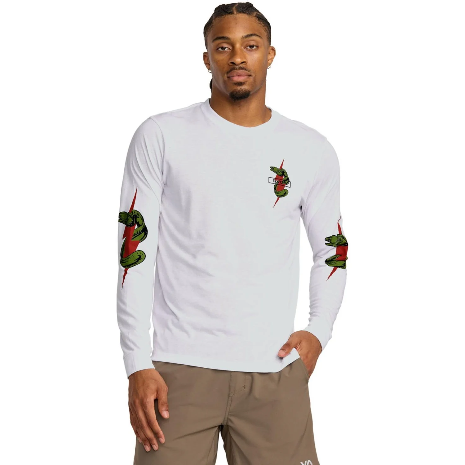 RVCA - Mens Shock Squad Long Sleeve T-Shirt - Image 2