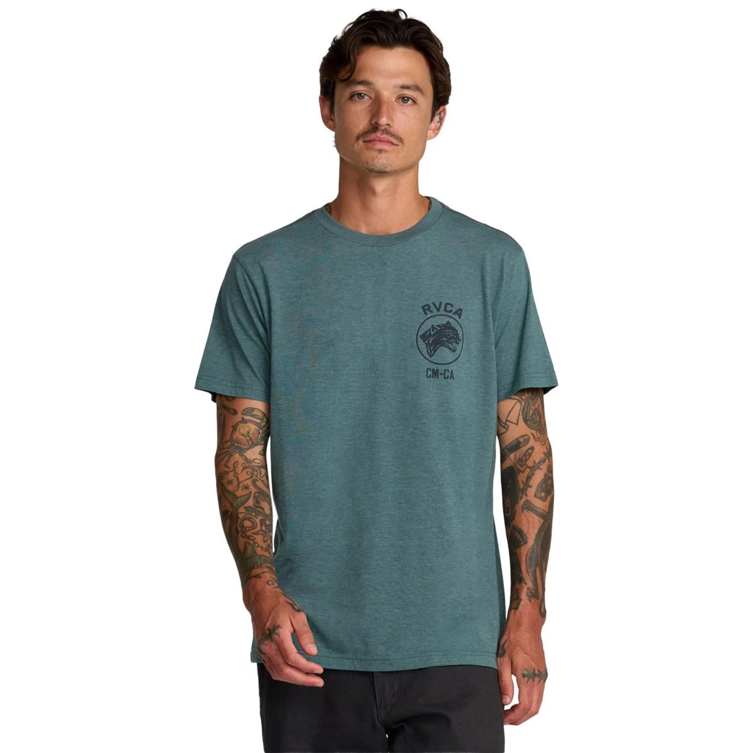 RVCA - Mens Sky Cat Short Sleeve Basic T-Shirt - Image 4