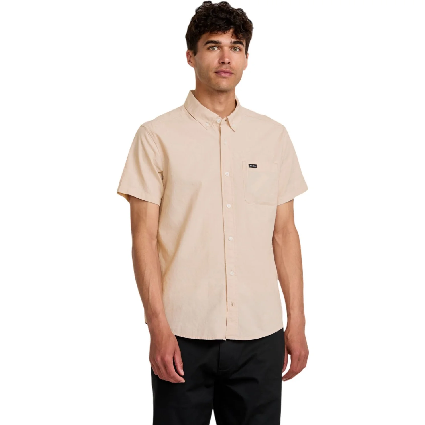 Rvca - Mens Thatll Do Dobby Short Sleeve Top - Image 6