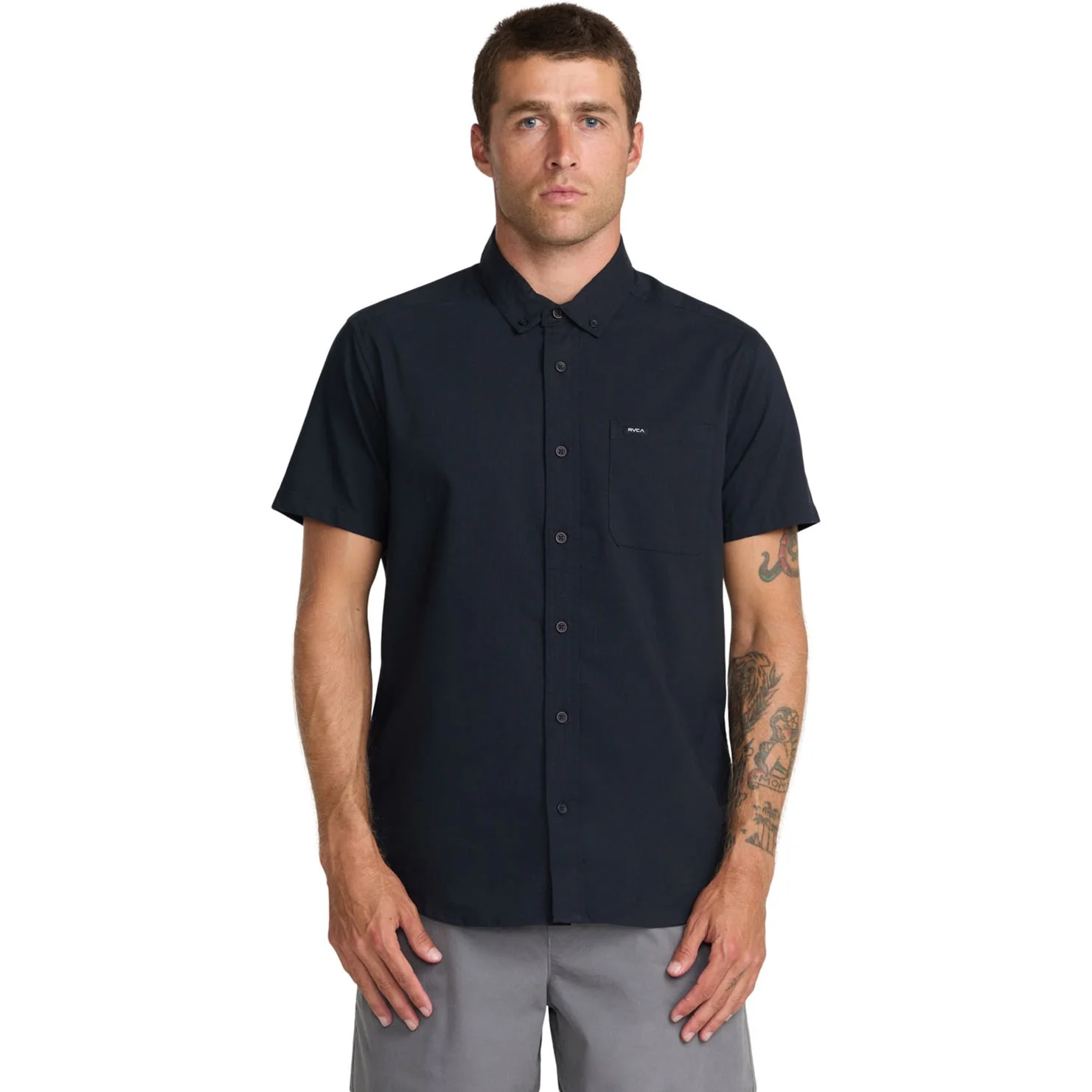 Rvca - Mens Thatll Do Stretch Short Sleeve Top - Image 8