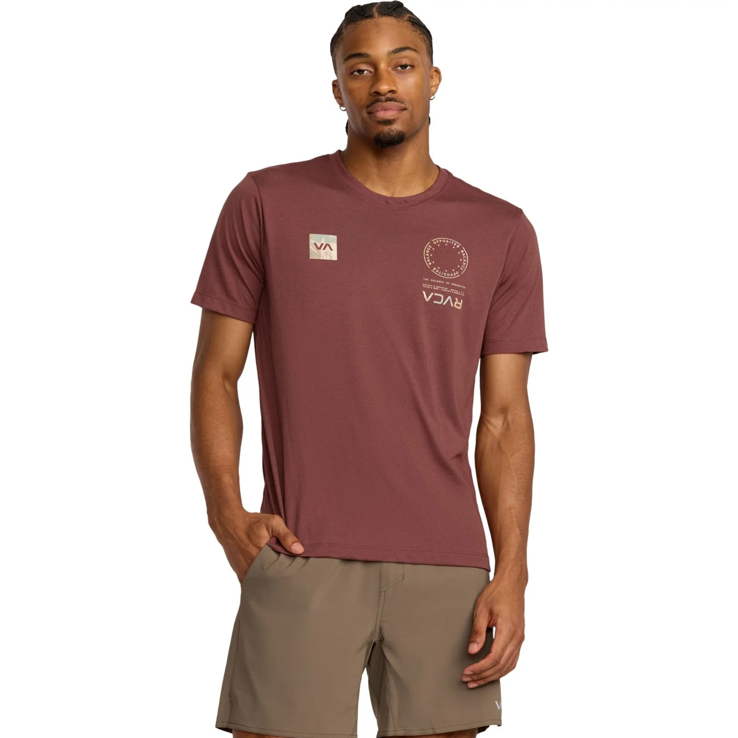 RVCA - Mens Va Mark Fill Short Sleeve T-Shirt - Image 2