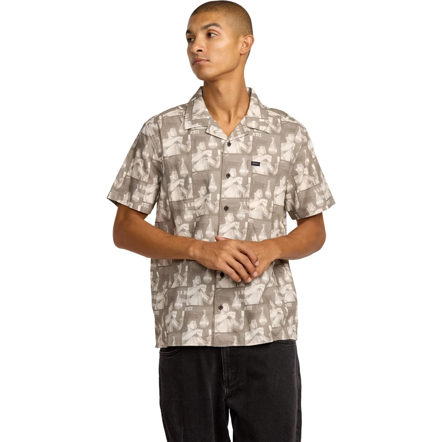 RVCA - Mens X Ali Float Sting Short Sleeve Shirt - Image 2