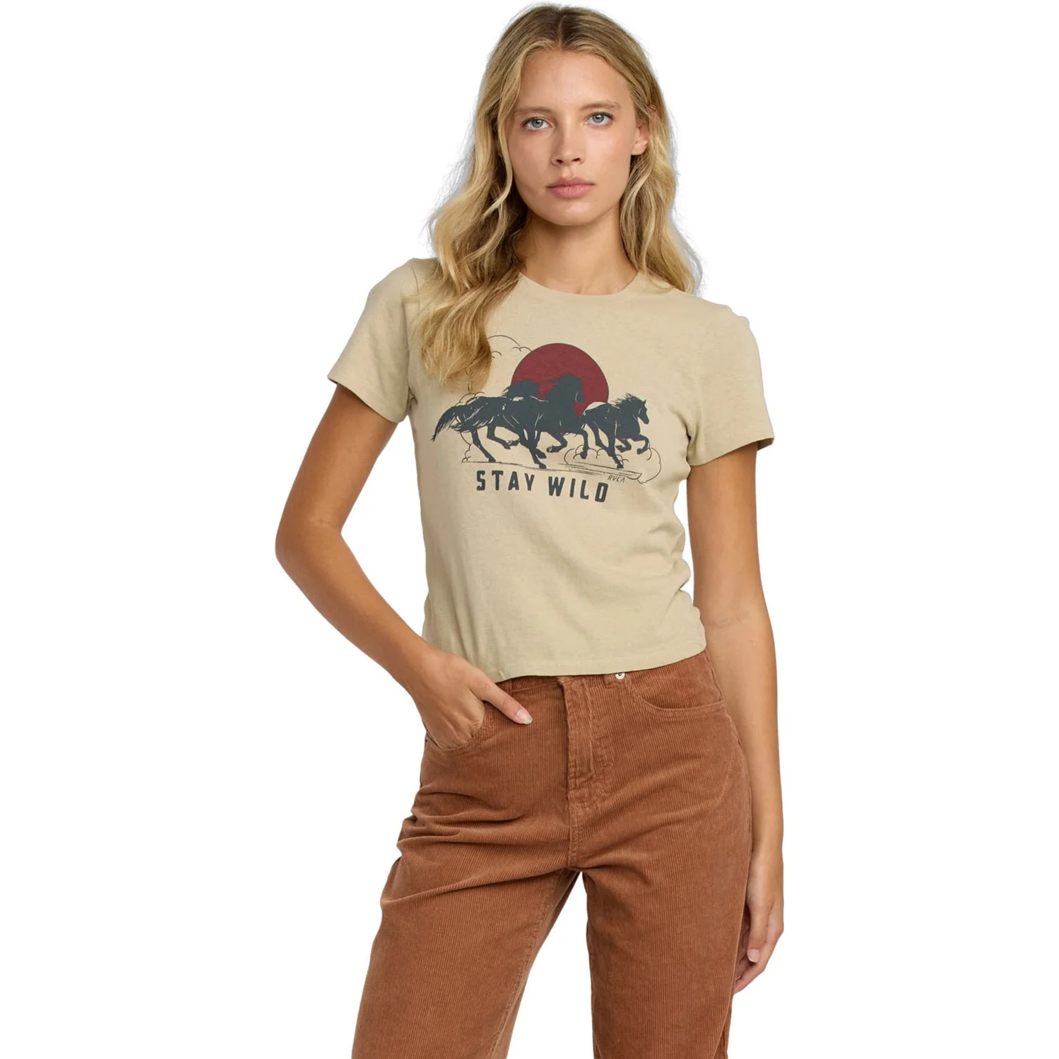 RVCA - Womens 411 T-Shirt - Image 2