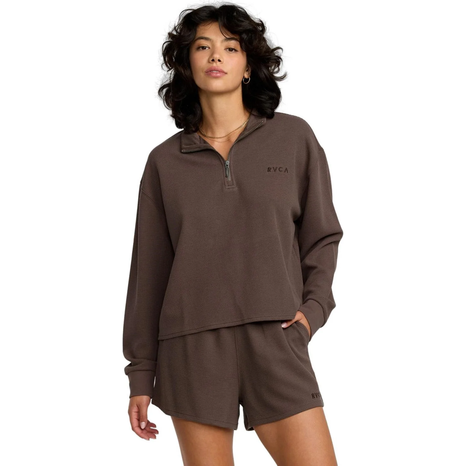 RVCA - Womens Glory Waffle Pullover