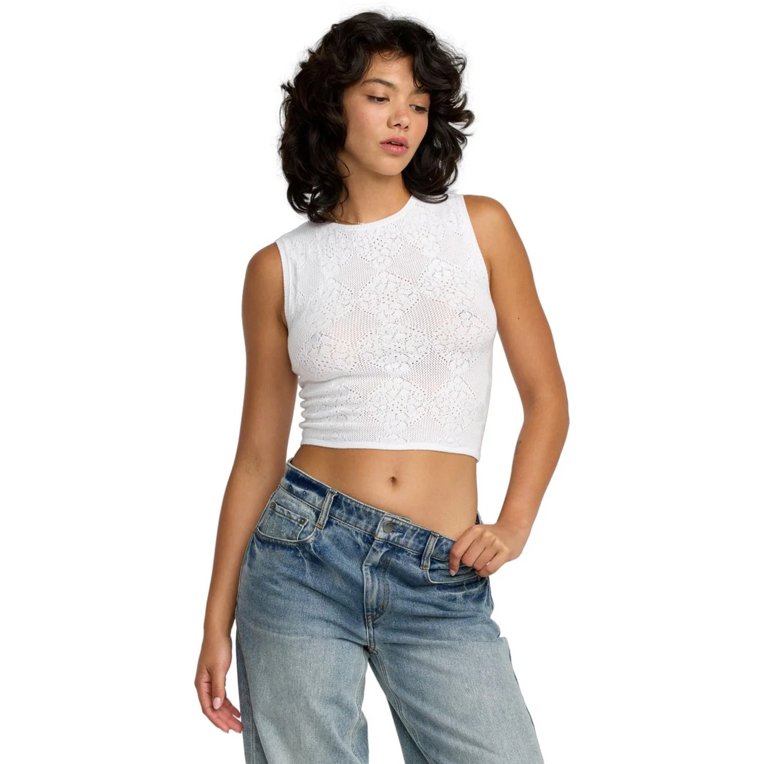 Rvca - Womens Shiver Sweater - Image 2