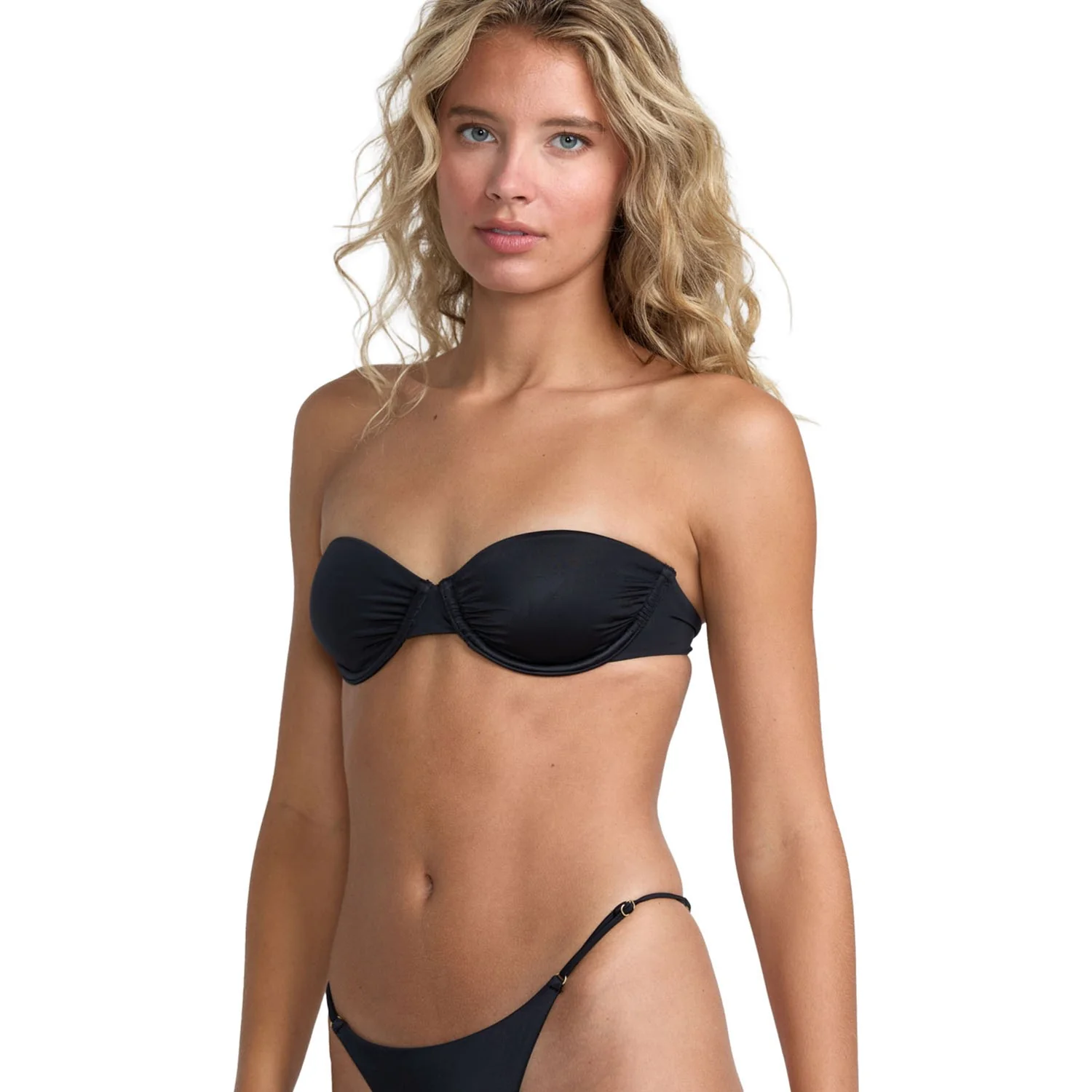 Rvca - Womens Solid Shirred Underwire Tops - Image 2