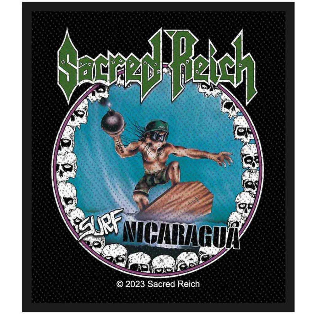 Sacred Reich - Unisex Surf Nicaragua Woven Patch - Image 2