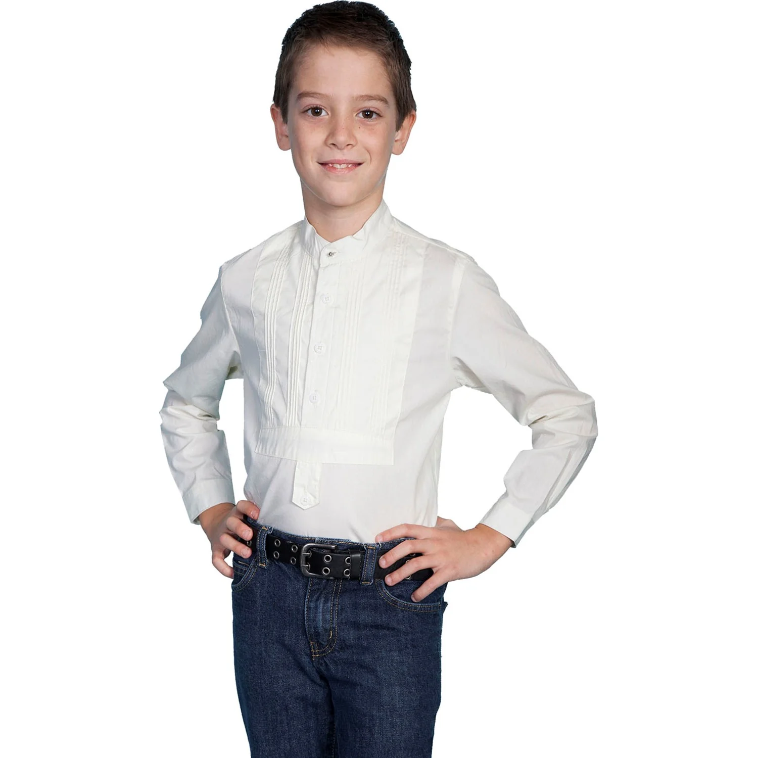Scully - Kids Tuxedo Front Shirt - Image 2
