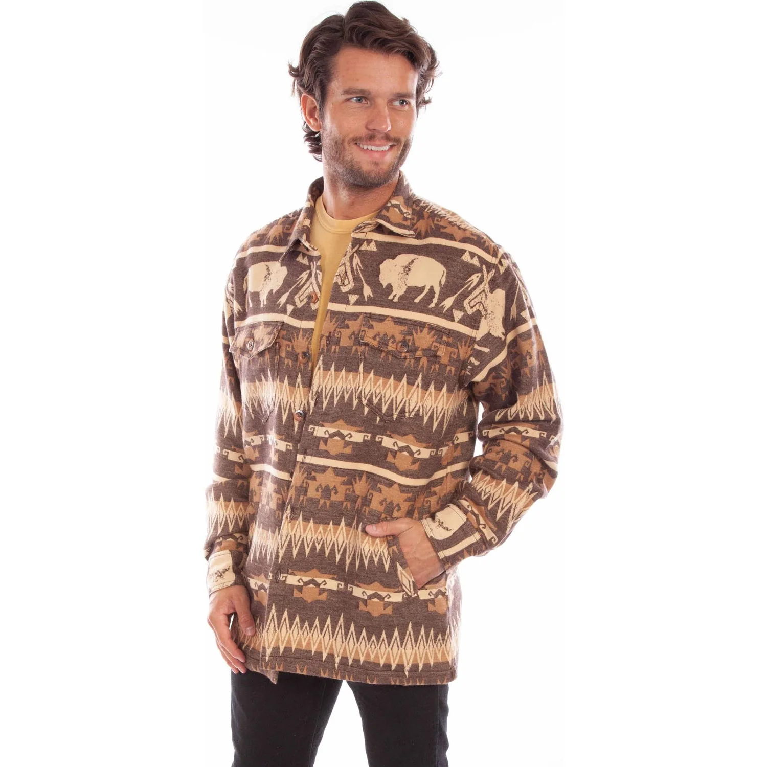Scully - Mens Buffalo Shirt-Jacket - Image 5