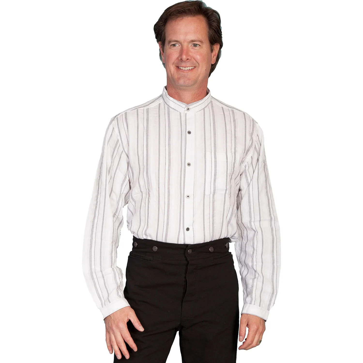 Scully - Mens Dobby Stripe Shirt - Image 6