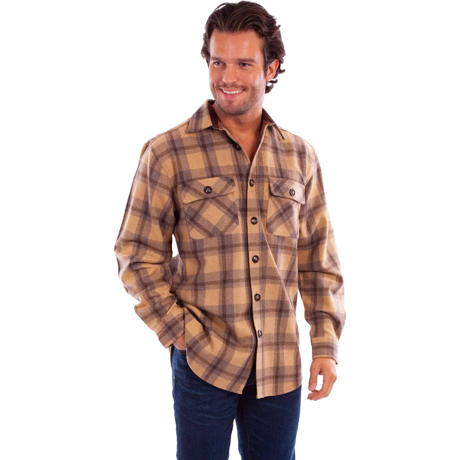 Scully - Mens Heavy Weight Wool Blend Flannel - Image 2